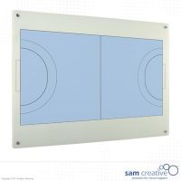 Whiteboard Glass Solid Handball 60x90 cm