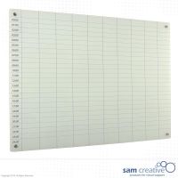 Whiteboard Glass Day Planner 0:00-24:00 45x60 cm