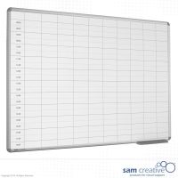 Whiteboard Day Planner 08:00-18:00 100x200 cm