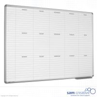 Whiteboard 3-Week Mon-Fri 100x180 cm