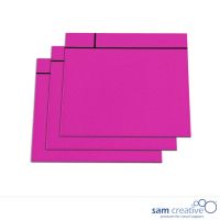 Magnetic whiteboard scrum notes 10x10 cm pink