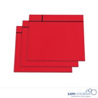 Magnetic whiteboard scrum notes 10x10 cm red