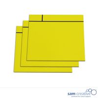 Magnetic whiteboard scrum notes 10x10 cm yellow