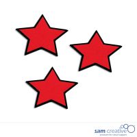 Magnetic symbol star 4x4 cm red