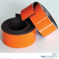 Magnetic whiteboard planning tape 20mm orange 2m